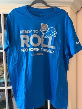 Nike Blue Detroit Lions 'Ready to Roll' Graphic Tee